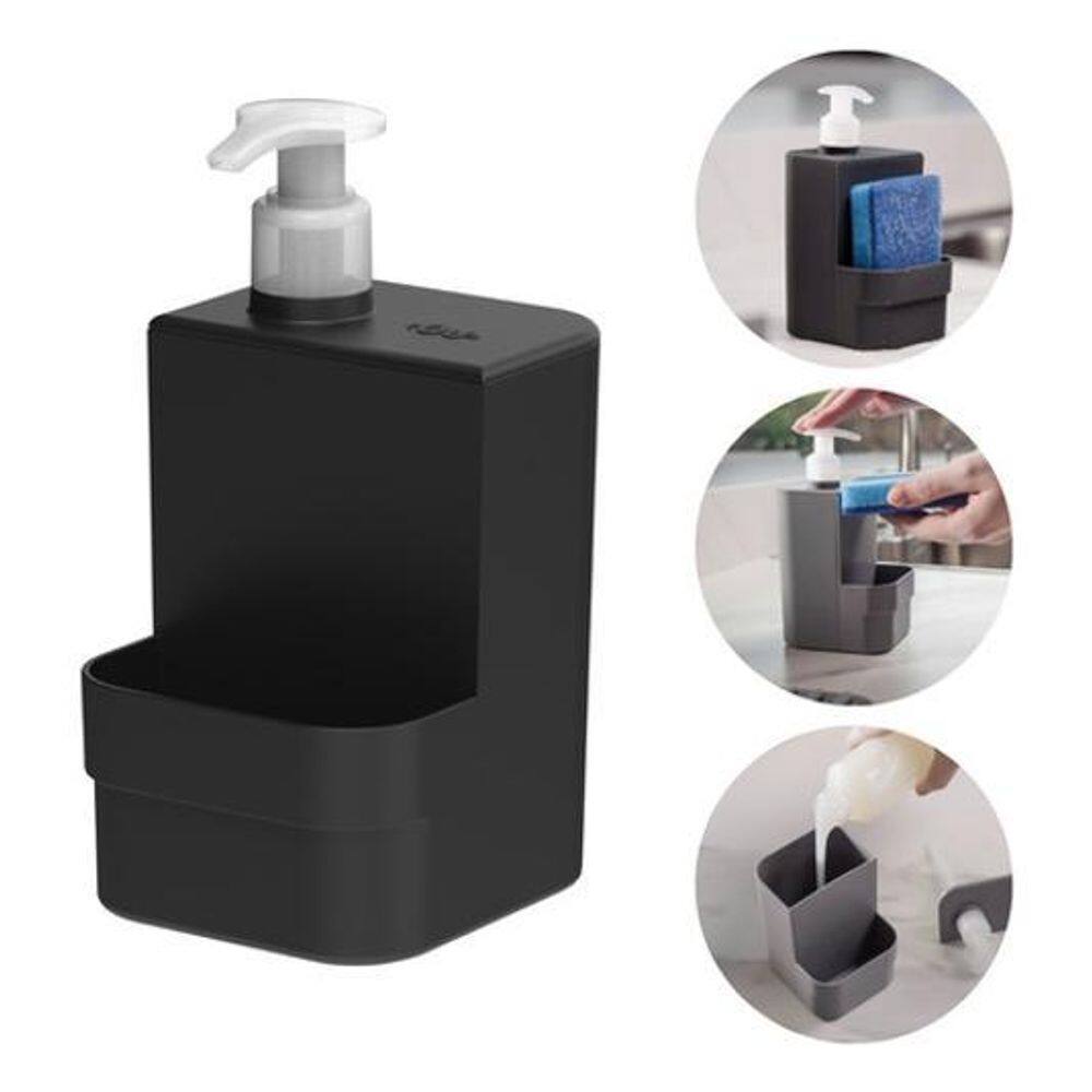 Dispenser Detergente Porta Esponja Pump Dosador 500Ml Trium