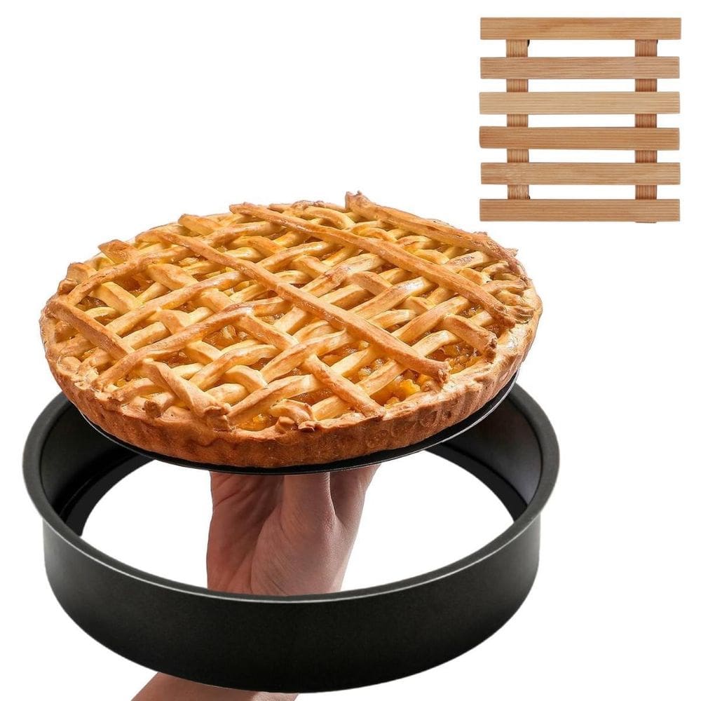 Forma Fundo Removível 2,9L Antiaderente + Descanso Panela