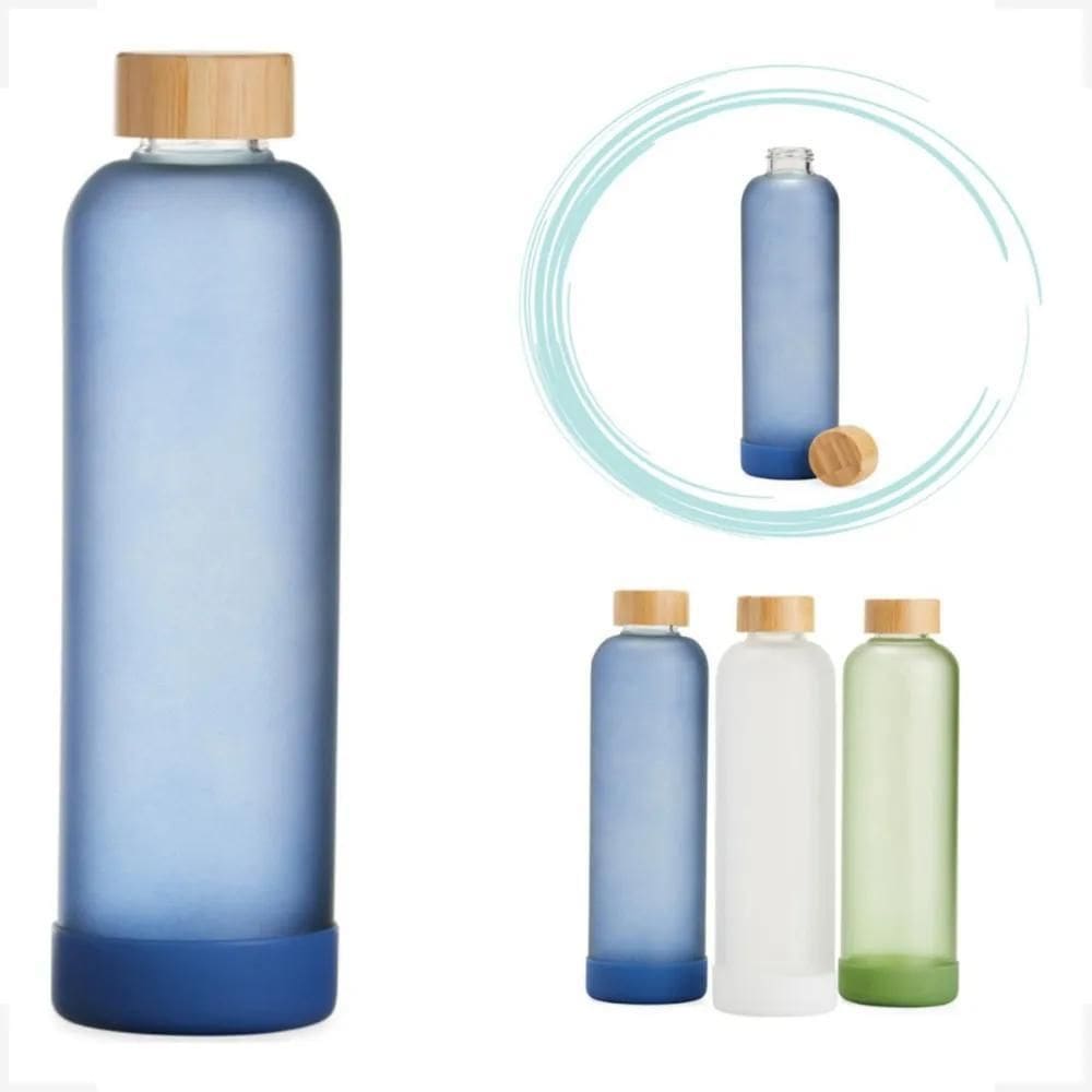 Garrafa De Vidro 1 Litro Grande Resistente Agua Chá Suco