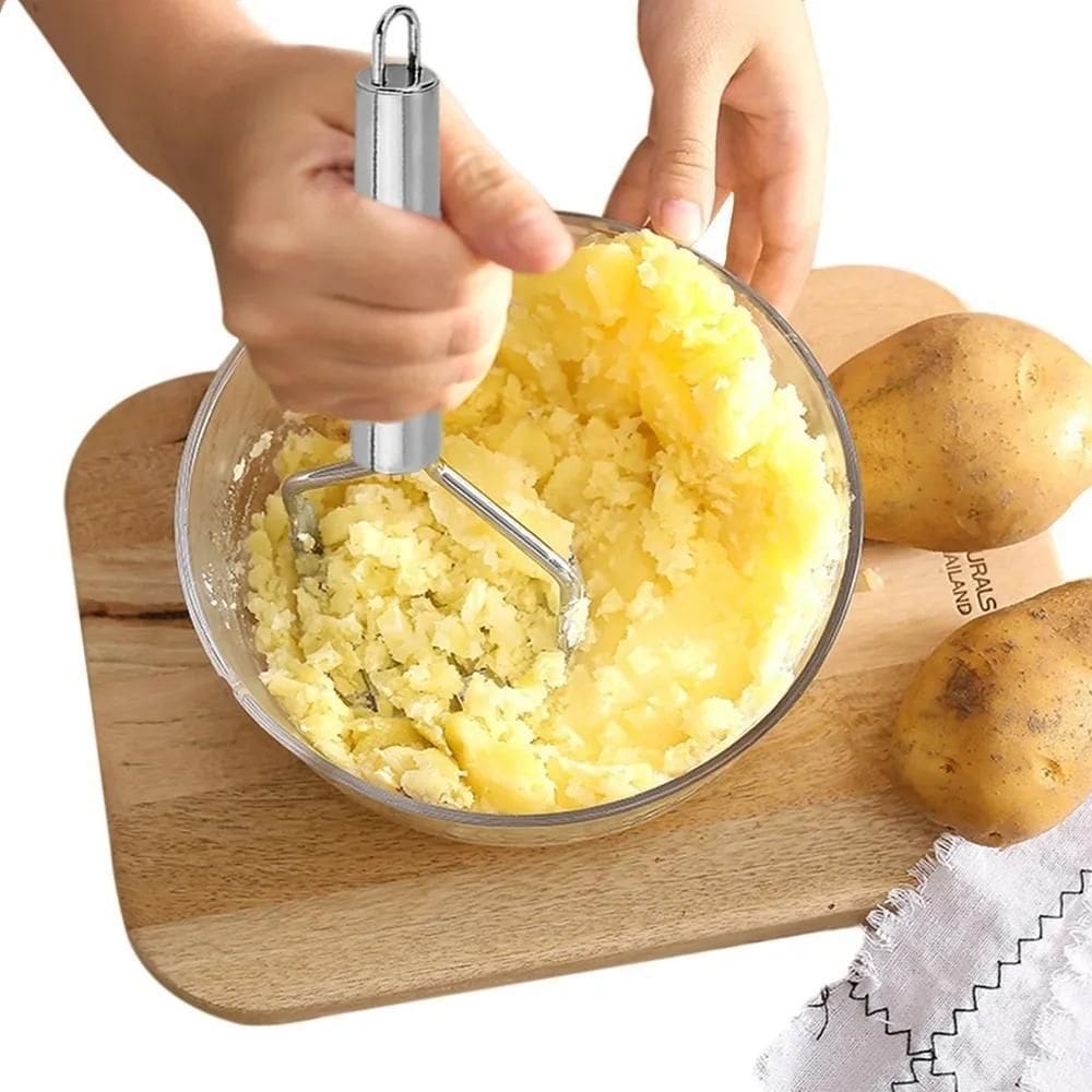 Amassador Batata Legumes Feijão Aço Inox Cabo Reforçado 24Cm