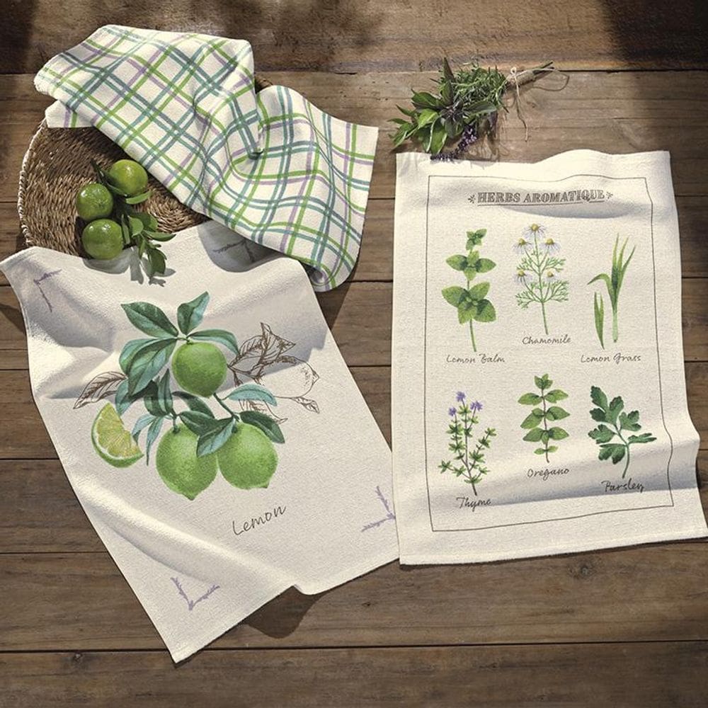 Kit 03 Pano De Copa Prato Felpudo Dohler - Botânica 02