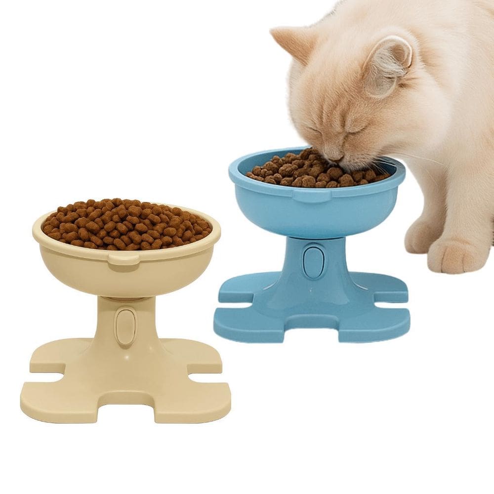 Comedouro Bebedouro Elevado Gato Cães Suspenso Reclinável