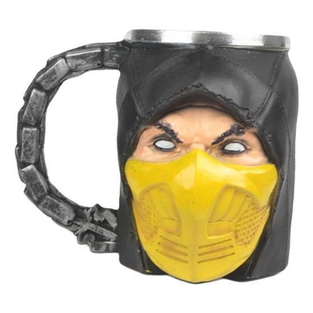 Caneca Scorpion Mortal Kombat Inox Resina 3D