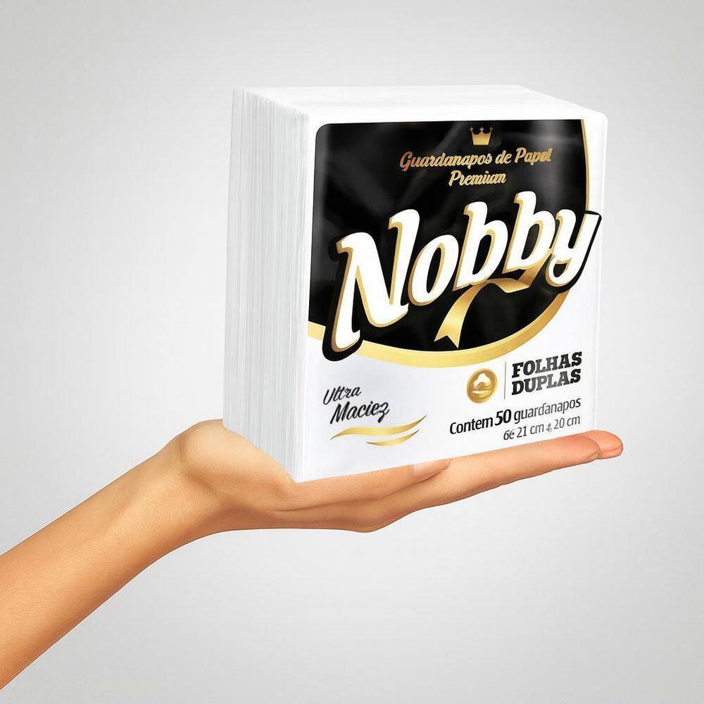 Nobby Kit 10Un Folha Dupla 21X22Cm Guardanapo