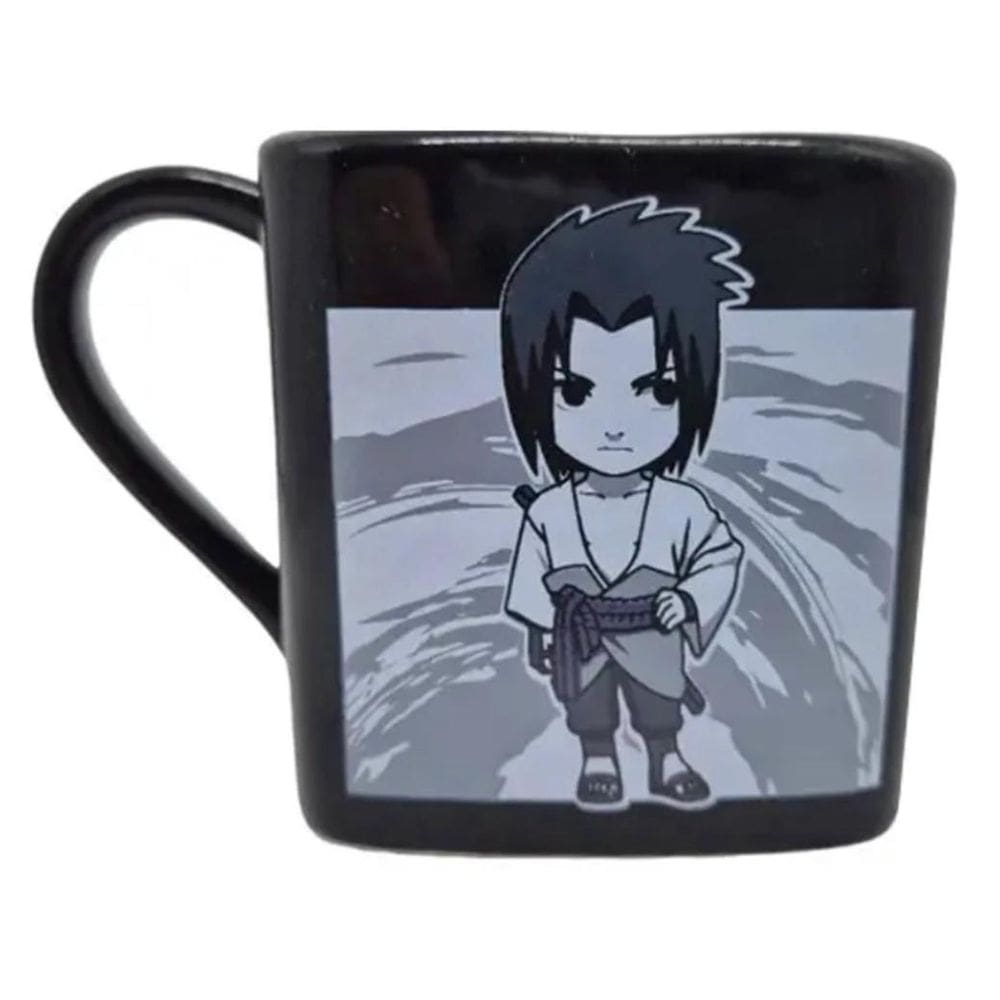 Caneca Quadrada Sasuke Uchiha Chibi Naruto Shippuden 220 Ml