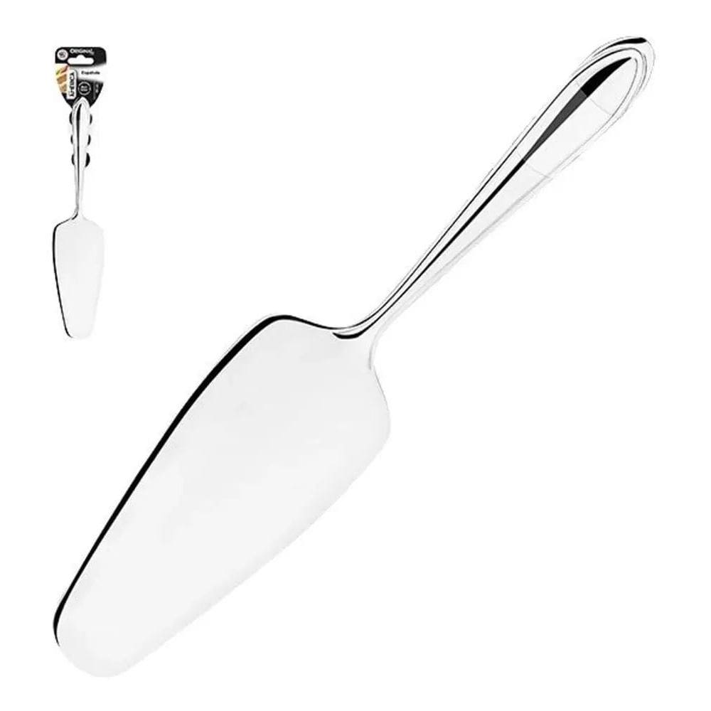 Espátula Pá Cortar Bolo Tortas Doces Com Serra Em Aço Inox