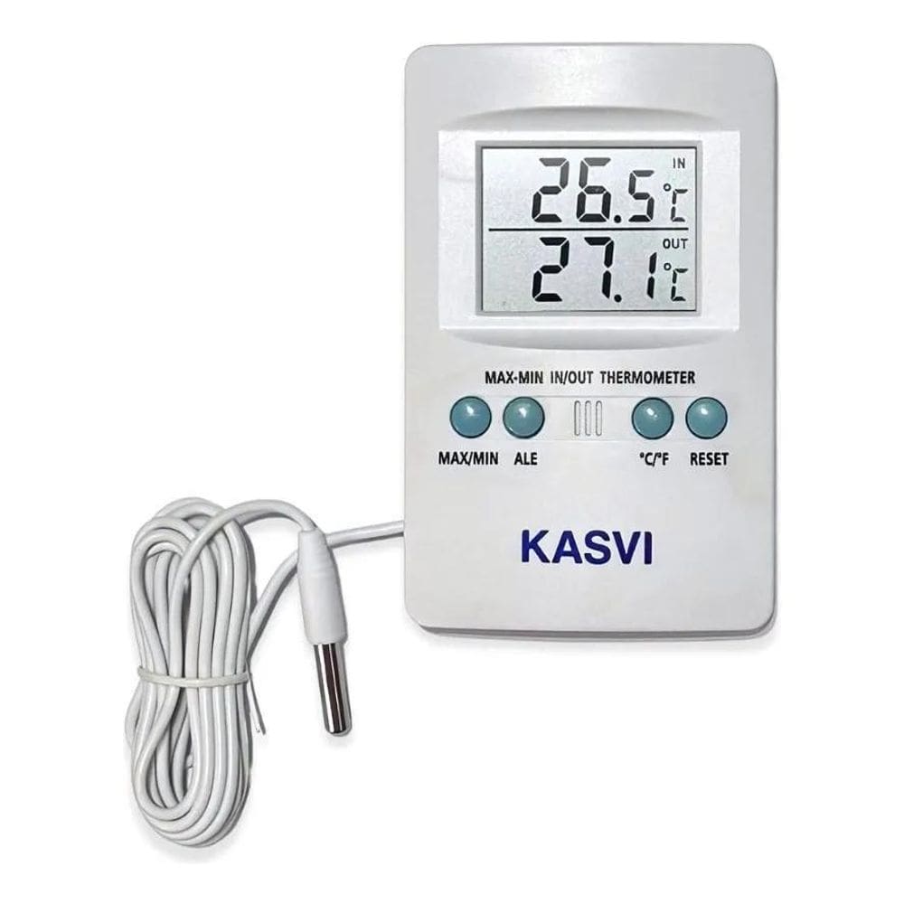 10X Termômetro Temperatura Máxima E Mínima In/Out Controlad