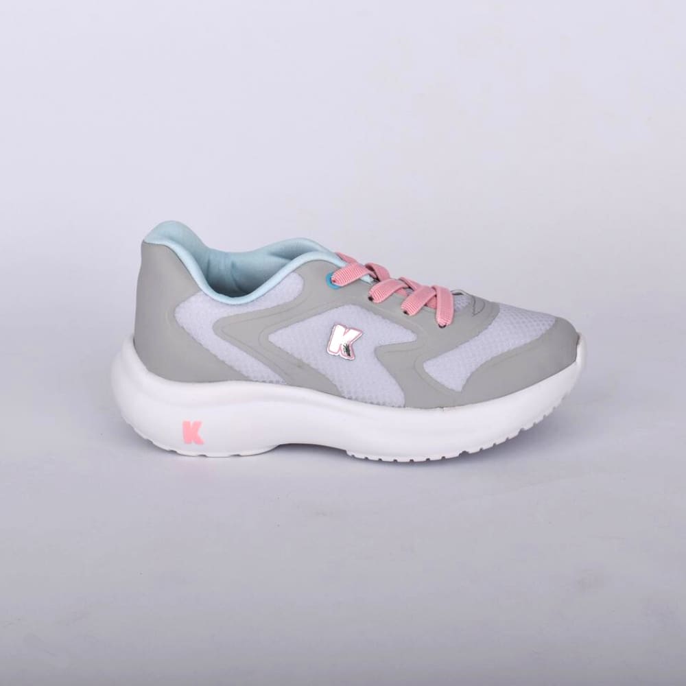 Tênis Kidy Nuvem Cinza e Rosa