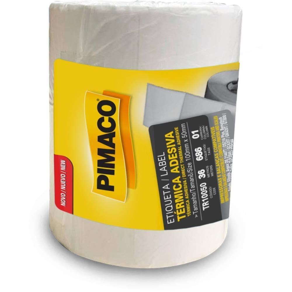 Etiqueta Adesiva Térmica 100x50mm C/686 Etiquetas - Pimaco