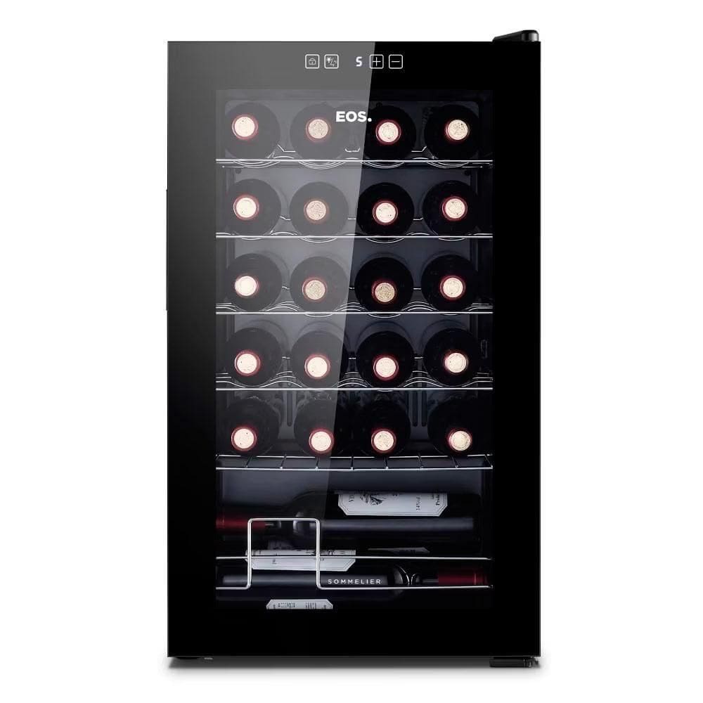 Adega Climatizada 24 Garrafas Compressor Painel Touch Full Glass Eac24g 127v - Eos 127v