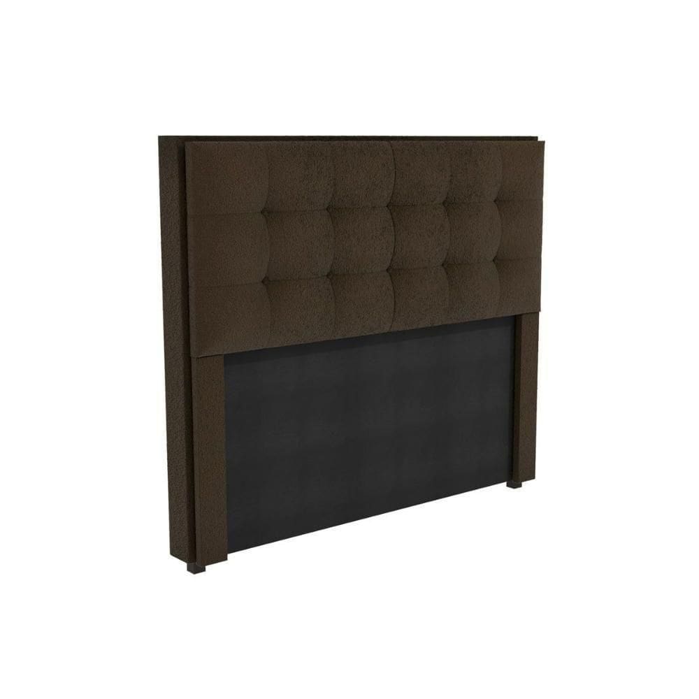 Cabeceira Cama Box Estofada Casal Cab010 - Boucle Chocolate - Kappesberg