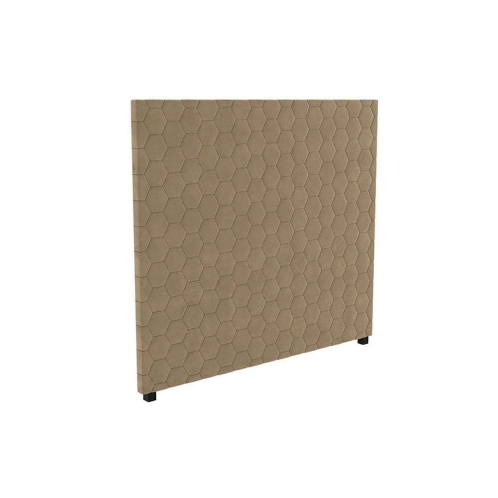 Cabeceira Cama Box Estofada Casal Cab013 Suede Bege - Kappesberg
