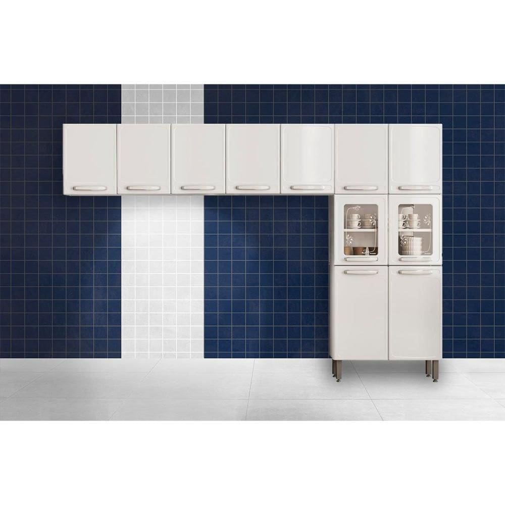 Cozinha Modulada Bertolini Evidence 3 Peças (2aéreos+1paneleiro) Cpt65 Branco-bertolini