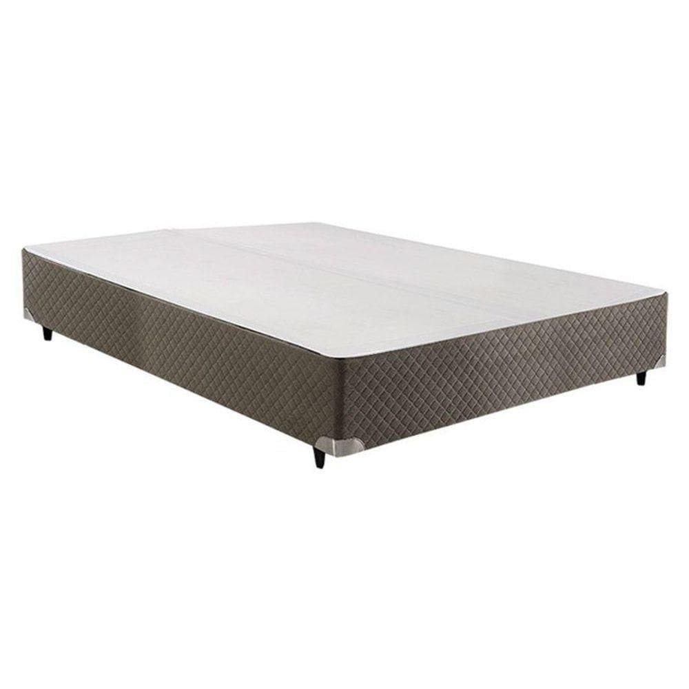 Cama Box Base Casal Velvet Gray (138x188x20) - Herval