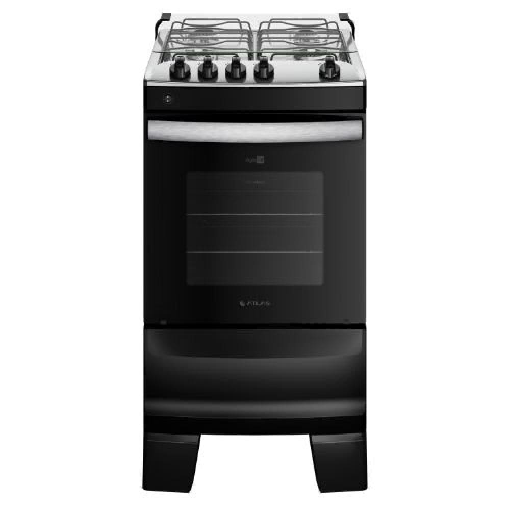 Fogão 4 Bocas Atlas Automático Agile Up Preto Bivolt