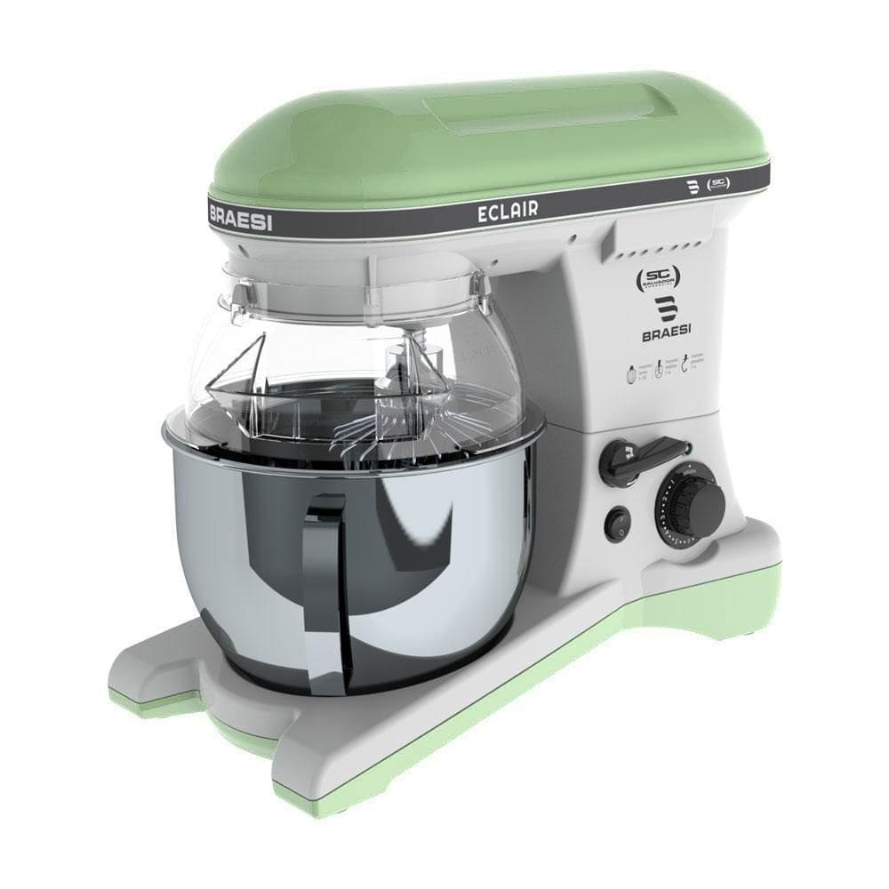 Batedeira Planetária Eclair 10 Velocidades 5l 1500w Bp-500 Verde Bivolt - Braesi