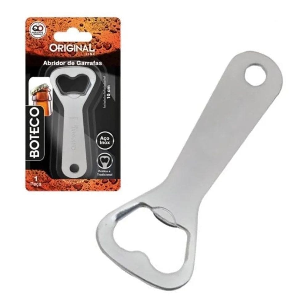 3X Kit 02 Abridor De Garrafa Boteco Bar Cerveja Inox Reforça