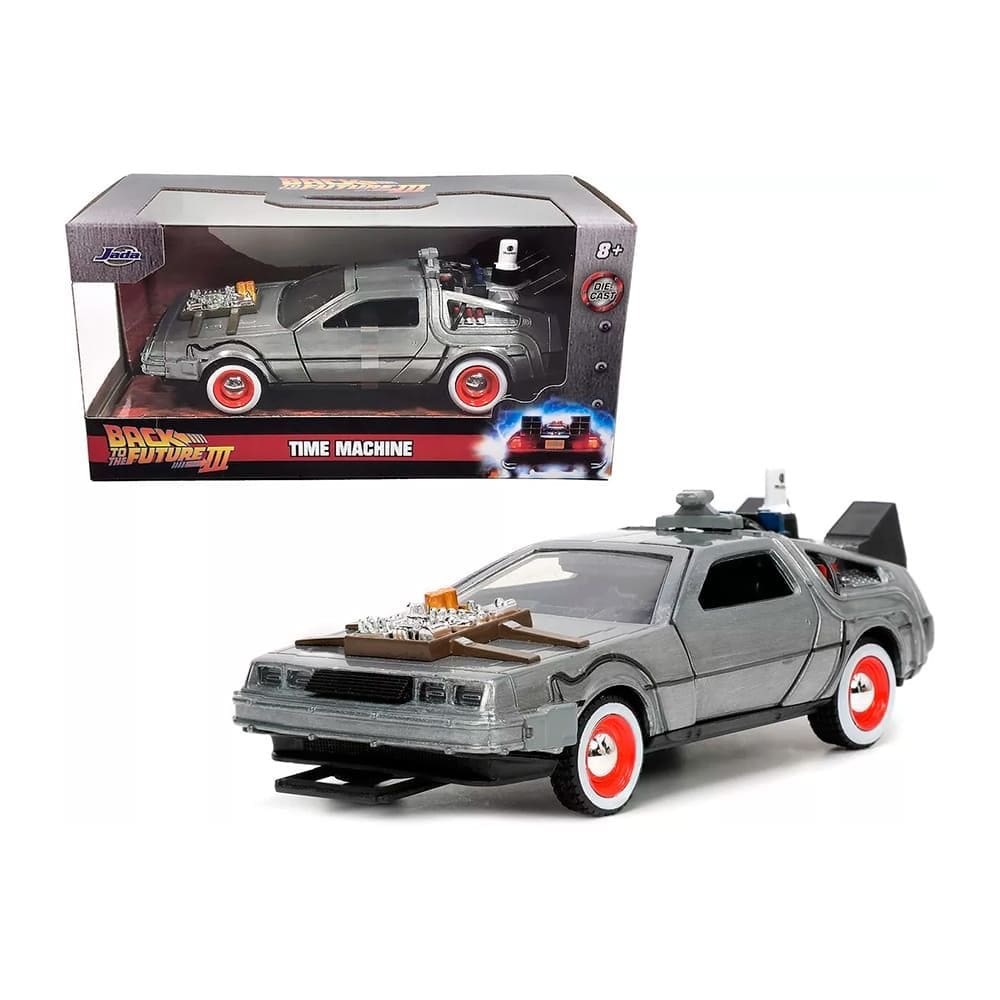 Miniatura DeLorean De Volta Para O Futuro III 1:32 Jada