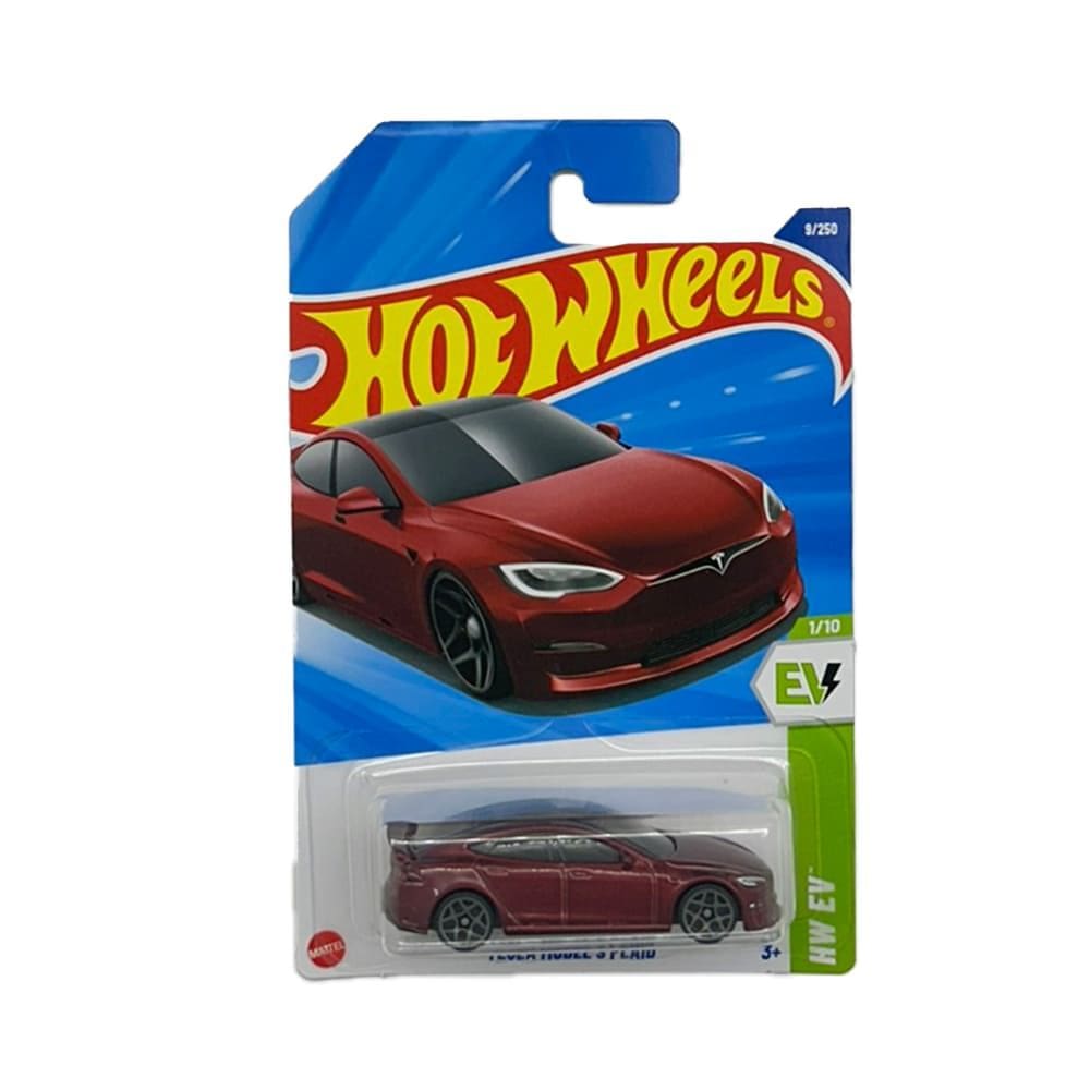 Miniatura Carro Tesla Model S Plaid 1:64 Hot Wheels