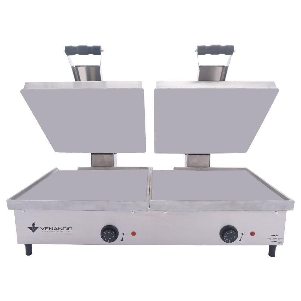Chapa Sanduicheira Elétrica Conjugada Venâncio 90 cm 2 Prensas 110V SCE90A2P-110