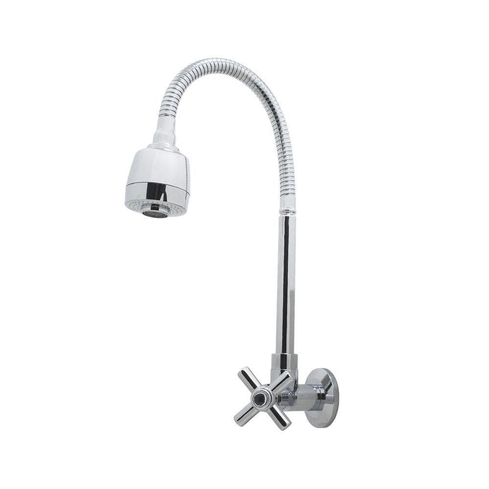 Torneira Gourmet Cozinha Parede Cromado 2 Jatos Luxo 1/4v