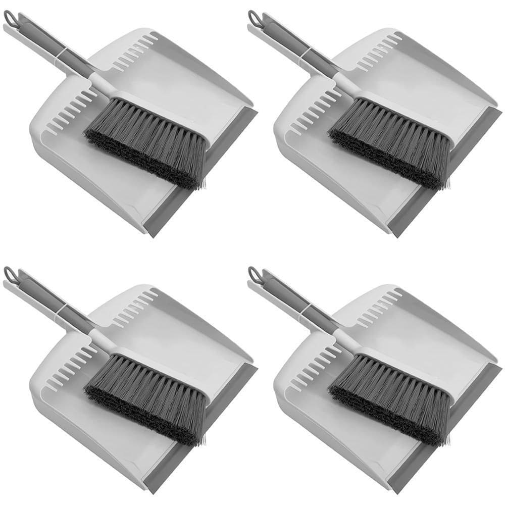 Kit 4X Escova E Pá De Mao Limpeza Lavanderia Banheiro - Ou
