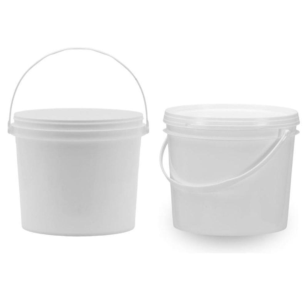 Balde Para Alcool Gel 1.8L Branco 50 Pçs