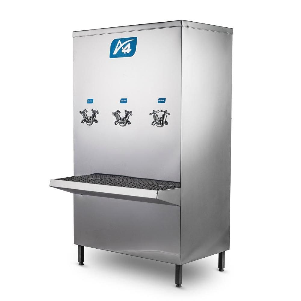 Bebedouro Industrial 100L A4 Inox 2 Geladas 1 Natural 220V