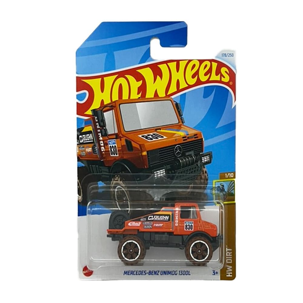 Miniatura Carro Mercedes-Benz Unimog 1300L 1:64 Hot Wheels