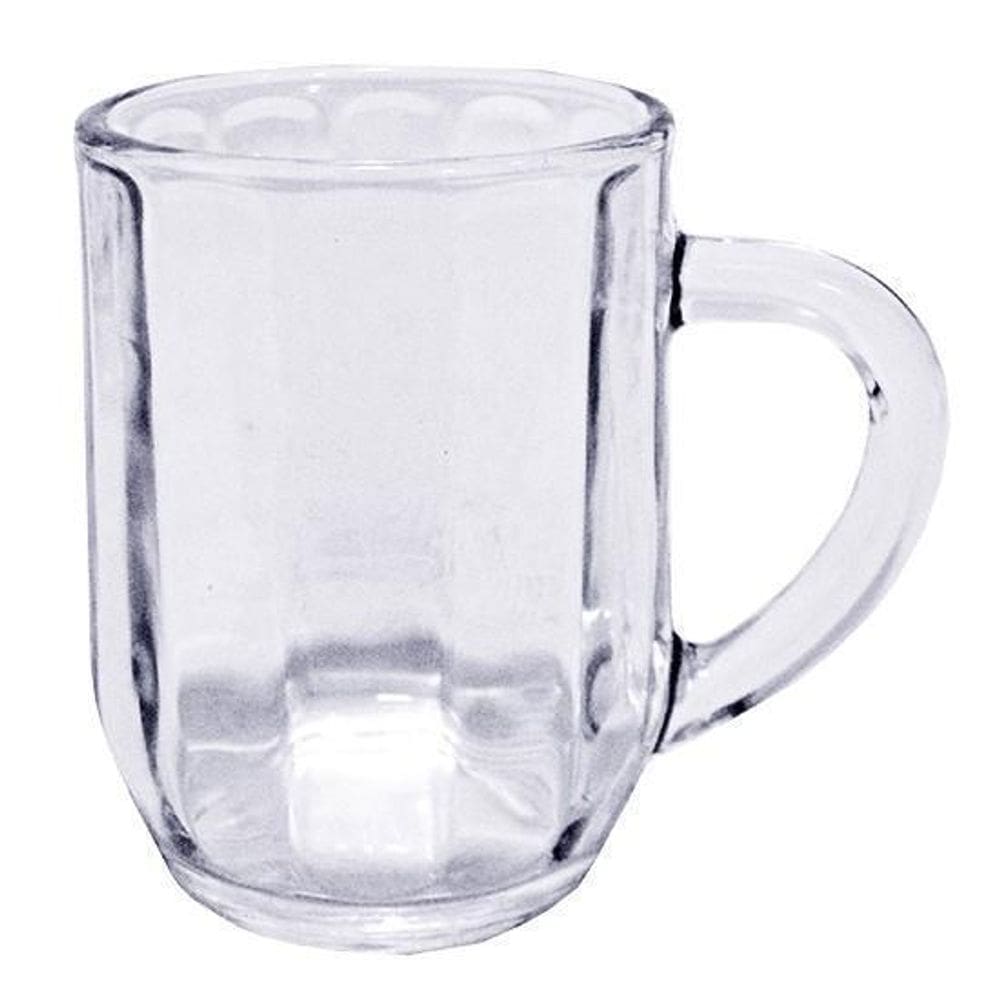 Caneca De Vidro Relevo 300Ml