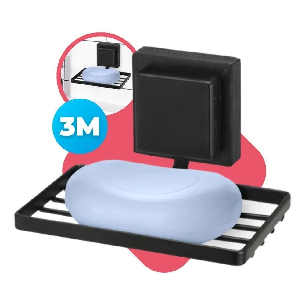 2X Abcompras Saboneteira Suporte Sabonete Para Parede Banhei