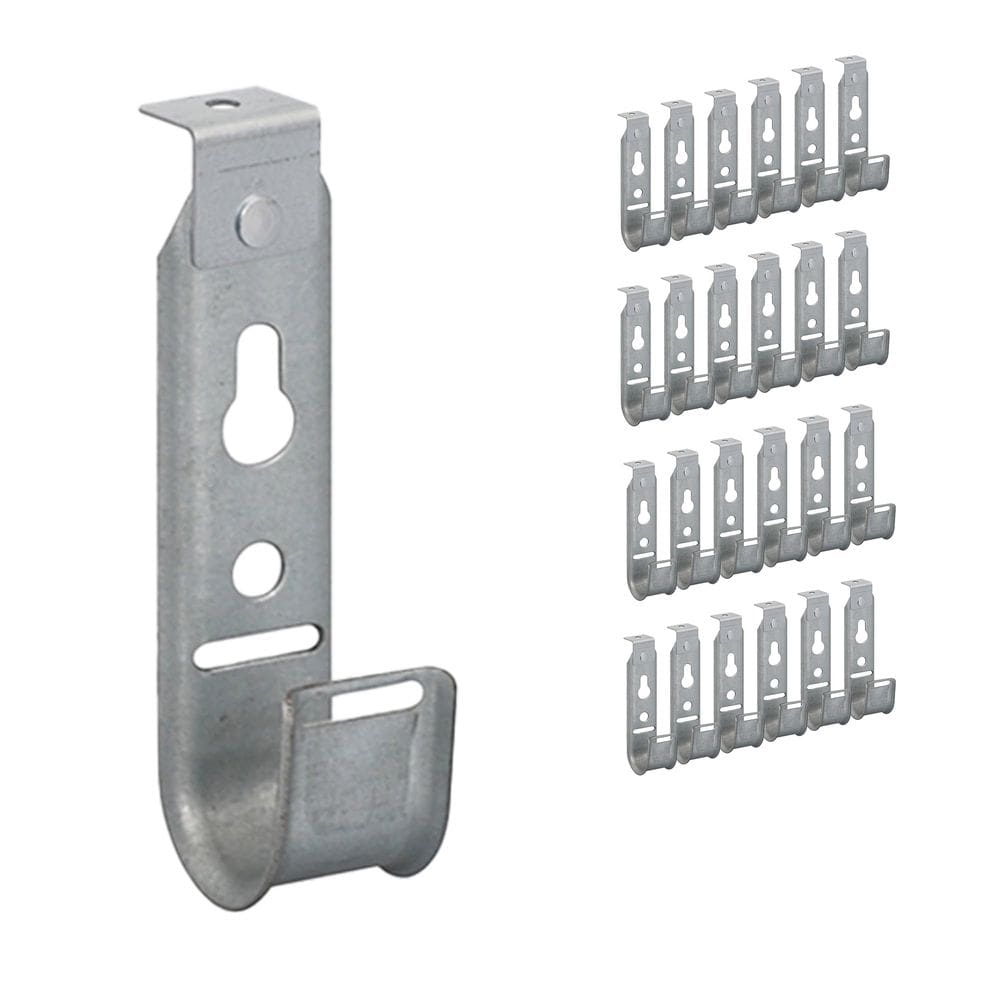Gancho J para montagem em teto ICC, aço galvanizado de 3/4”, pacote com 25