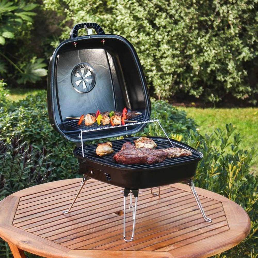 Churrasqueira a Carvão Portátil 42x34x44,5 Cm Mr. Beef