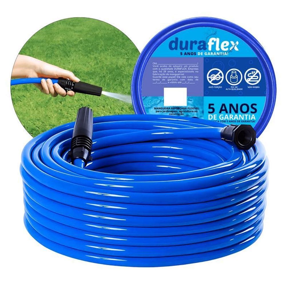Mangueira Jardim Duraflex Azul Reforçada 30M