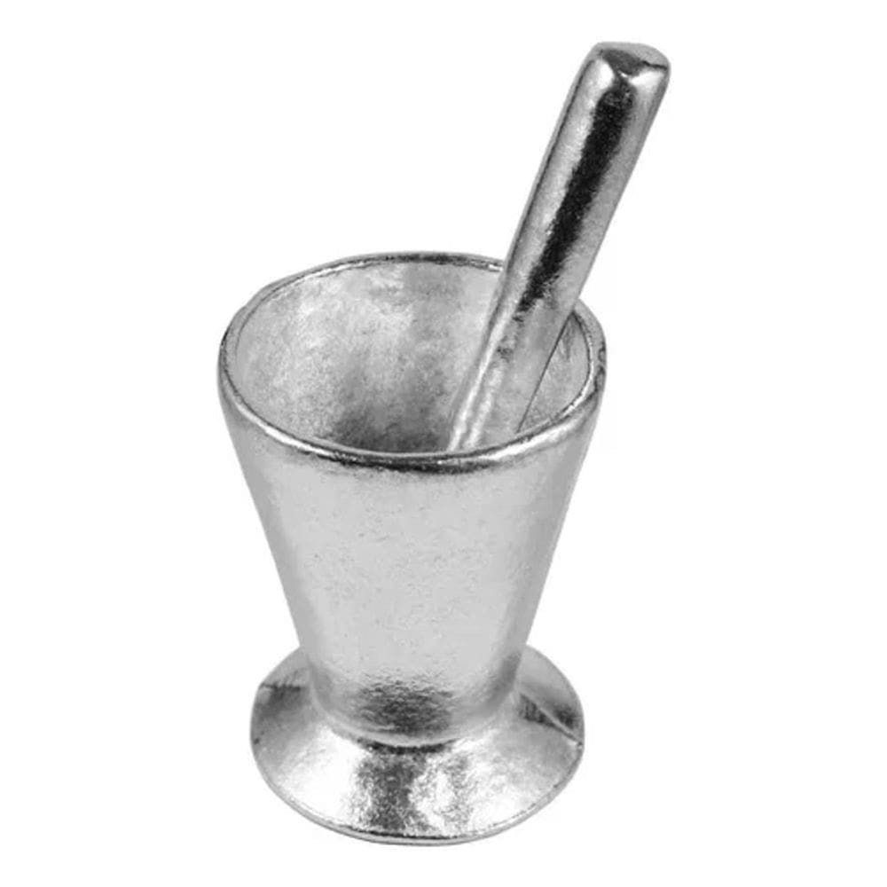 2X Pilão Pequeno De Alumínio Socador Tempero Condimentos