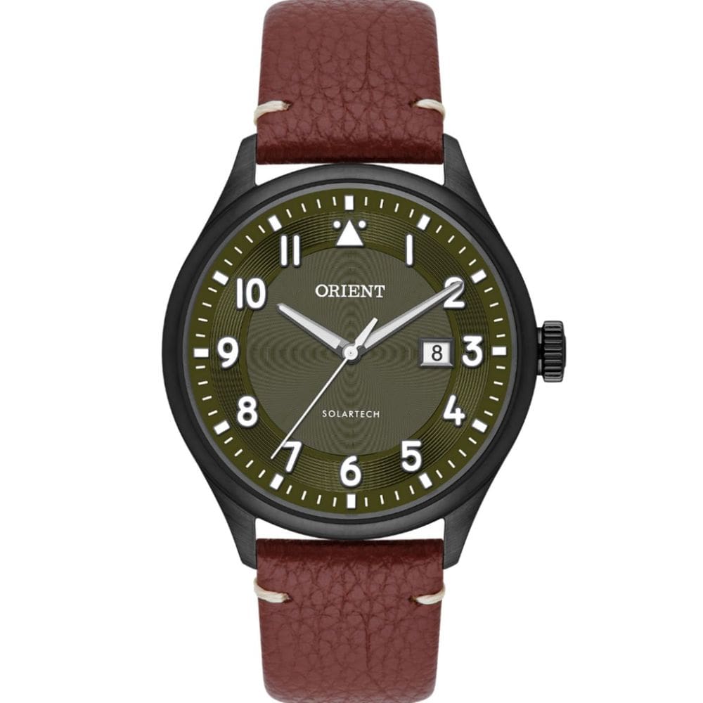 Relógio Orient Masculino Solartech Couro Mpsc1017 E2nx