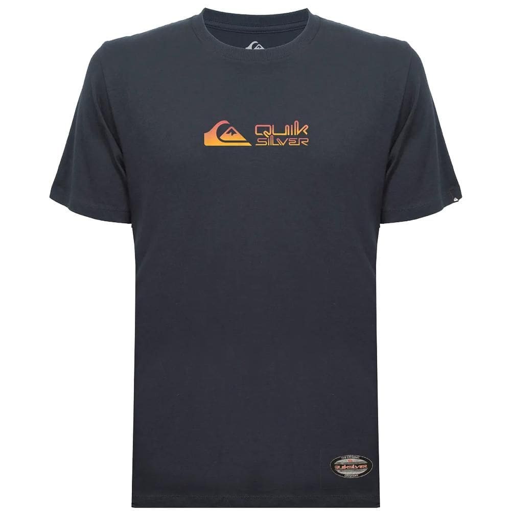 Camiseta Quiksilver Gradient Broken Type SM26 Marinho