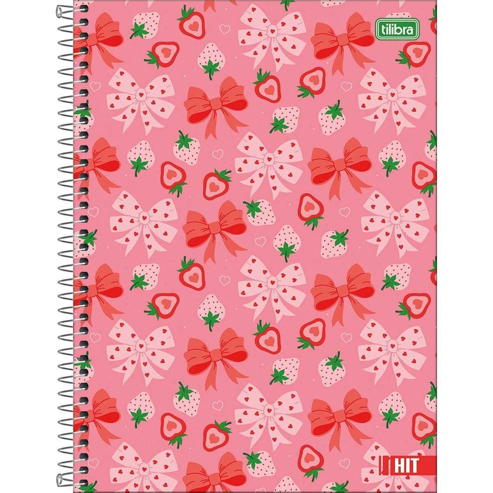 Caderno Espiral (GRANDE) 1 Matéria Hit Fem/Masc 80 Folhas Universitário Capa Dura  - Tilibra