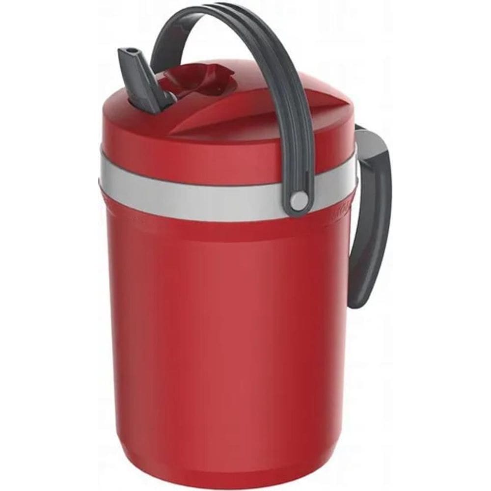 Garrafa Para Bebidas Térmica Fliptop Vermelho 2,5L Termolar