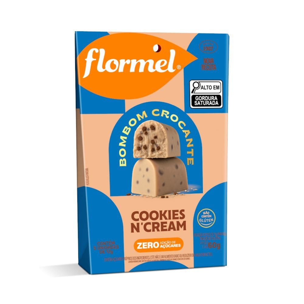 Bombons Flormel Crocante Cookies N Cream 60g