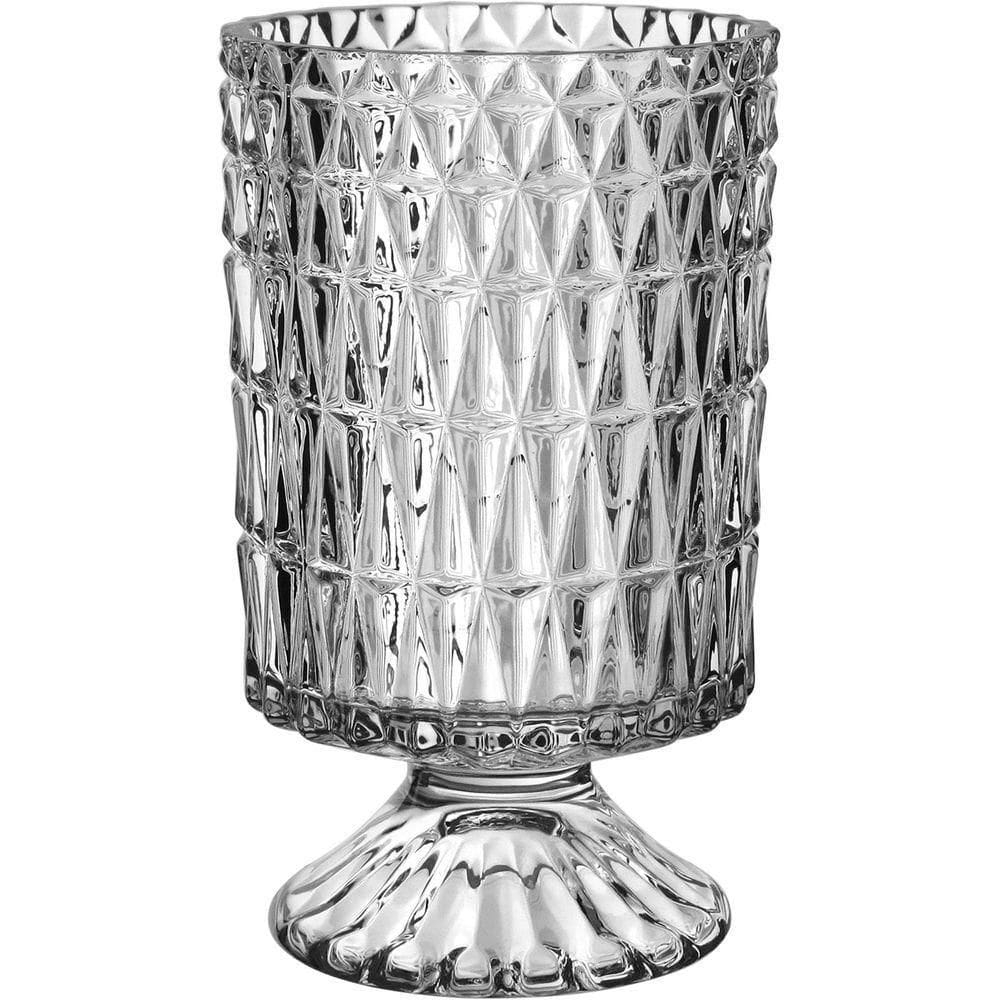 Vaso Decorativo Planta Redondo Home&co Com Pé Vidro