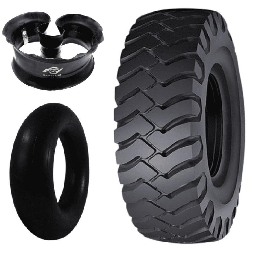 Kit Pneu 17.5-25 L-3 Super Rock Grip Loader Dozer Firestone + Camara + Protetor