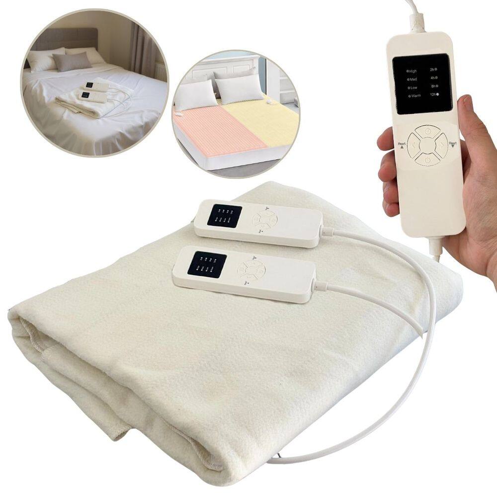 Lençol Térmico Casal 160x140cm 4 Ajustes de Temperatura e Timer Elétrico Importway Iwlt004