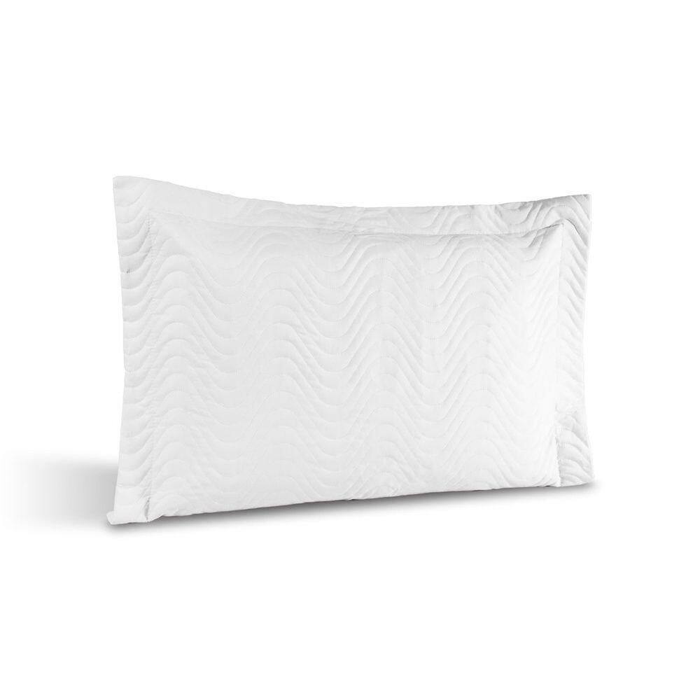 Porta Travesseiro Avulso Percal 180 Fios Silver 60% Algodão 40% Poliéster - Branco