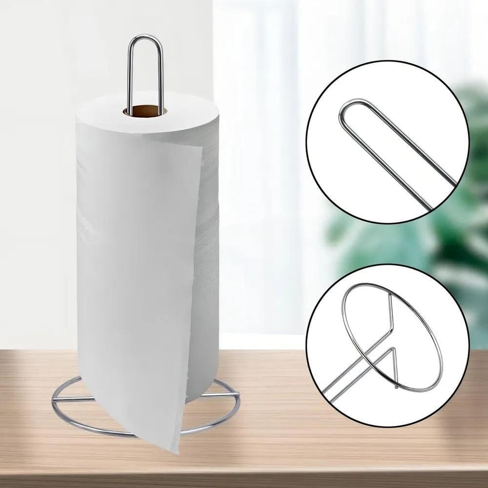 Suporte Porta Papel Toalha De Mesa Cromado