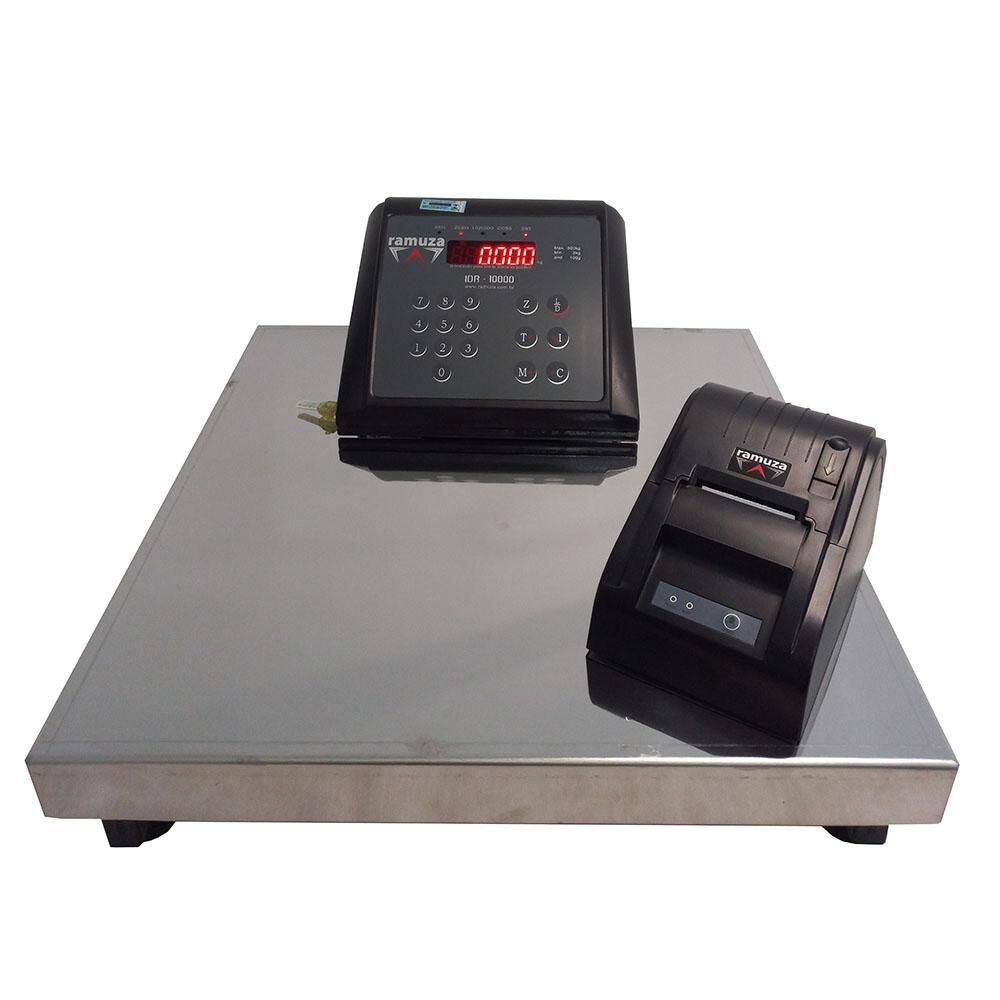 Balança Industrial Ramuza 150kg/50g Bivolt IDR10.000 Impressora Térmica