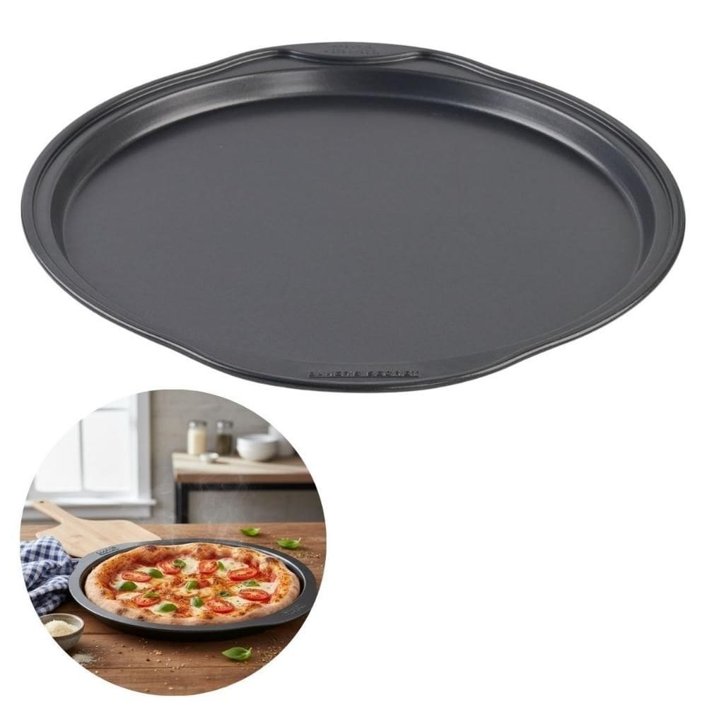 Forma Pizza Antiaderente 32cm Pizzaiolo Massa Aço Carbono