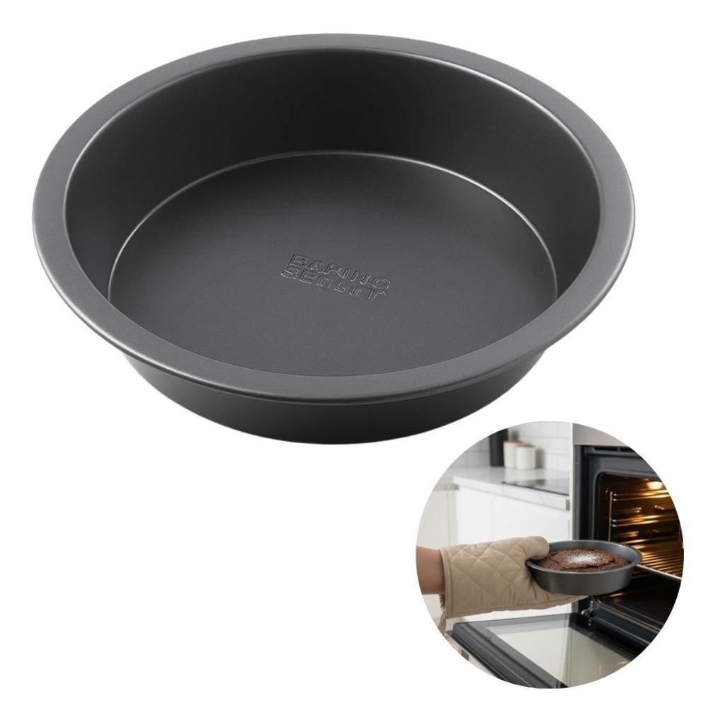Forma Redonda Bolo Pão Assadeira Antiaderente Forno 20cm