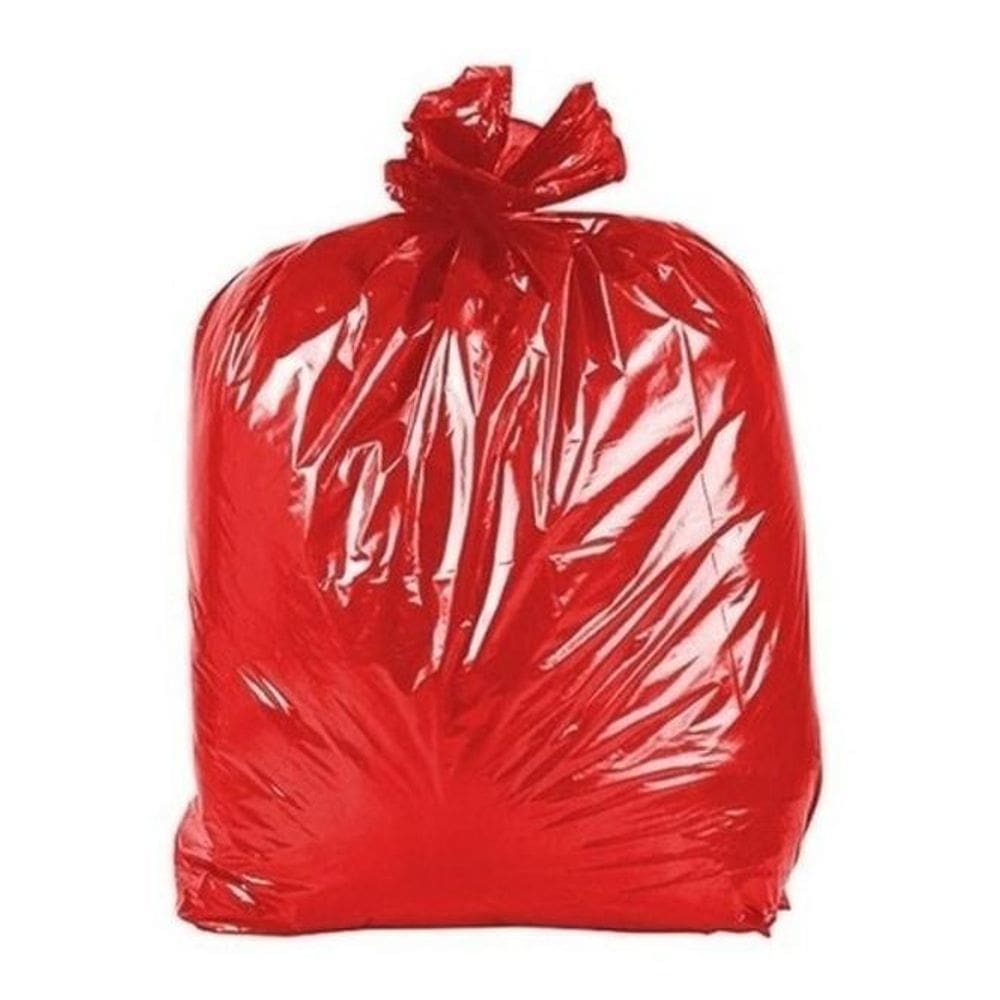Saco De Lixo 100 Litros Pacote C/100 Vermelho