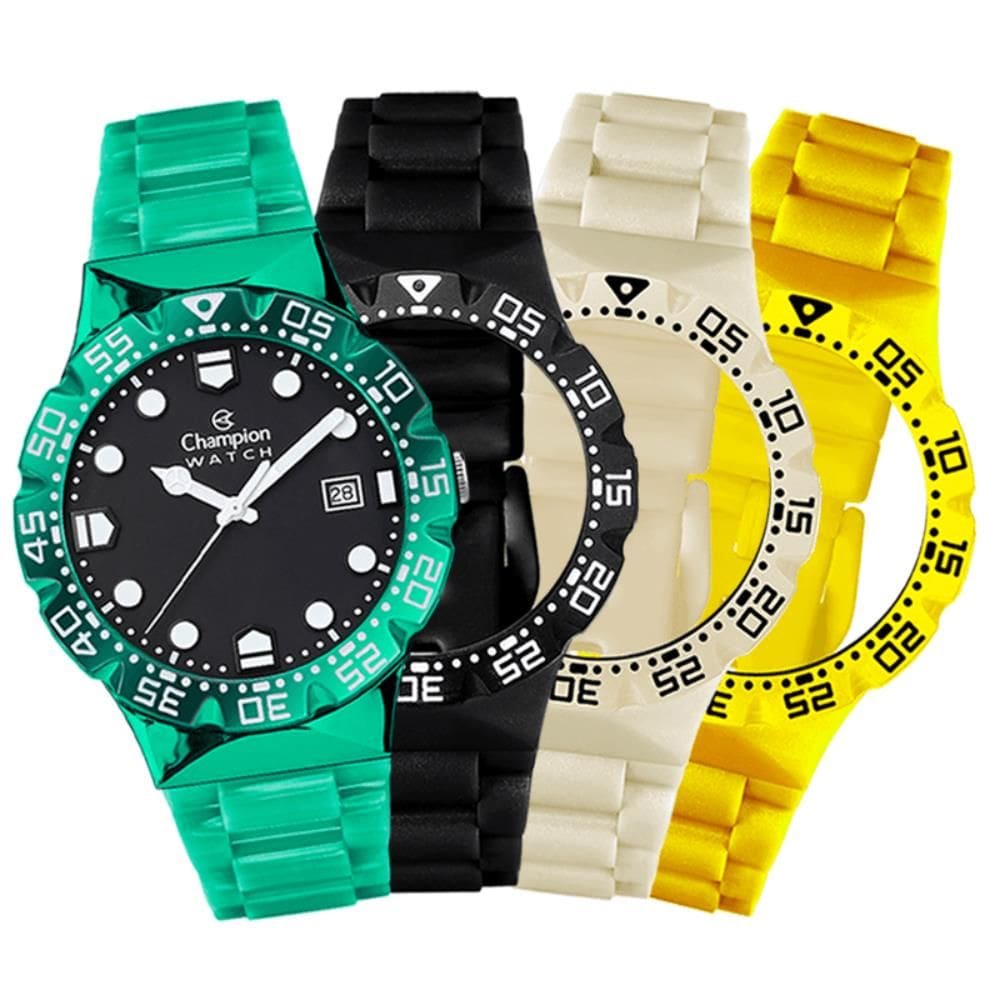 Relógio Champion Watch Ref: Cp31001s Troca Pulseiras